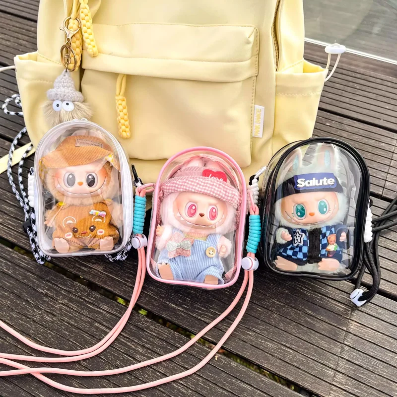 Labubu étui de protection 15/17 cm sac de rangementk, sac de marche